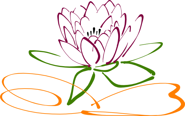 Royalty Free Library Clip Art At Clker Com Vector Online - Lotus Flower Vector Png (600x377), Png Download