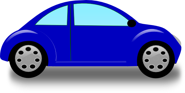 Blue Car Clipart Beetle Car - Car Clipart (600x301), Png Download