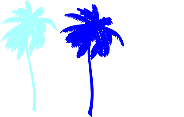 Vector Palm Trees Svg Clip Arts 600 X 381 Px (600x381), Png Download