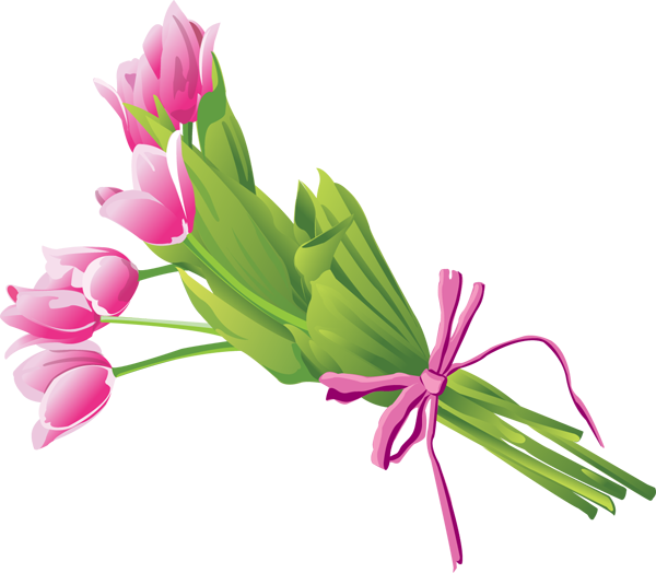 Black And White Flower Bouquet Clipart Black And White - Flower Bouquets Clipart Png (600x524), Png Download