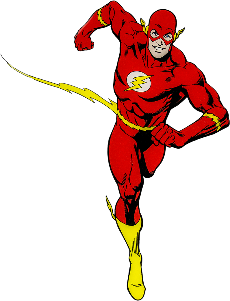 Flash Barry Allen Dc Comics - Flash Super Heroe (852x1078), Png Download