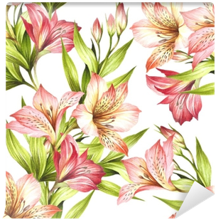 Alstroemeria Drawing Watercolor - Watercolor Painting (400x400), Png Download