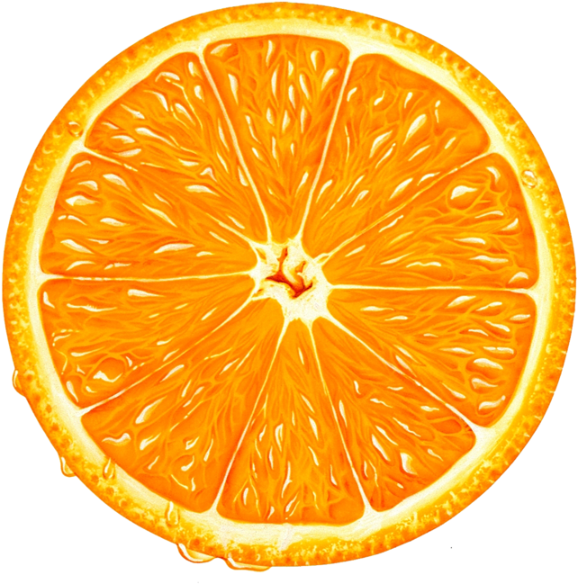 Orange Slice Png Clipart - Orange Slice Clipart (693x698), Png Download