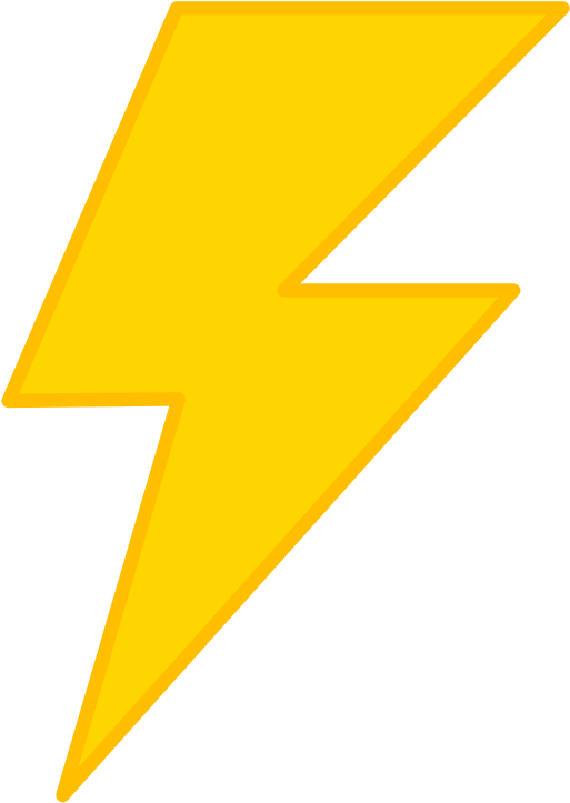 Transparent Backround Lightning Bolt - Lightning Bolt Transparent Background (400x400), Png Download