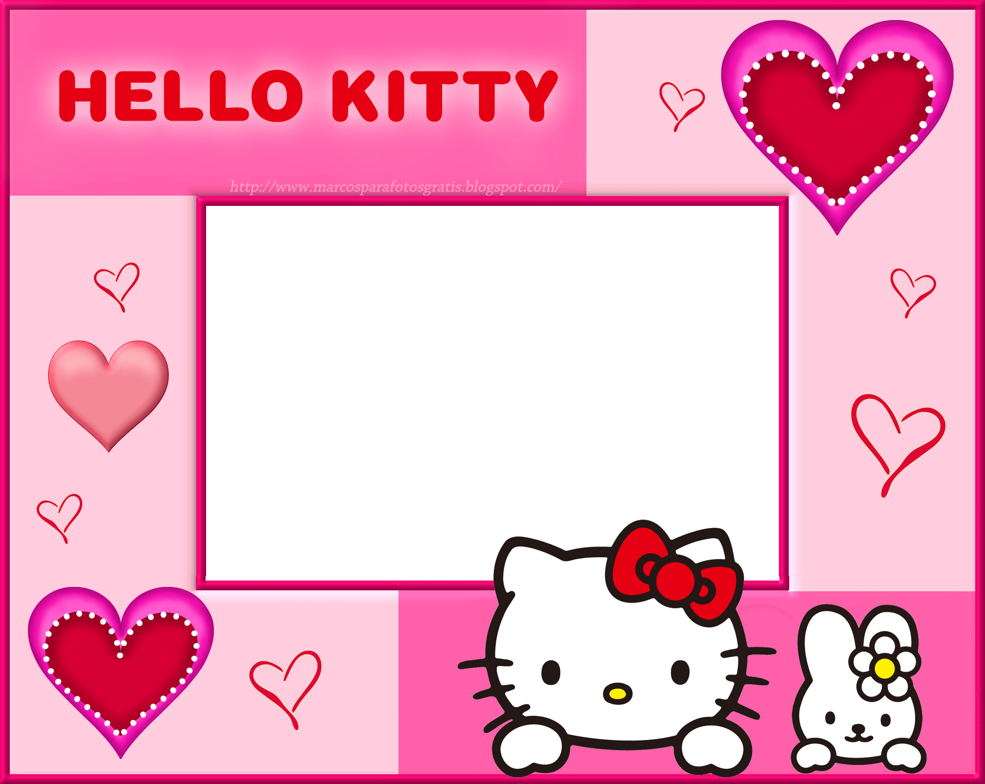 Hello Kitty Wallpaper Pretty I4u » Wallpaperun - Bingkai Foto Hello Kitty (2012x1603), Png Download