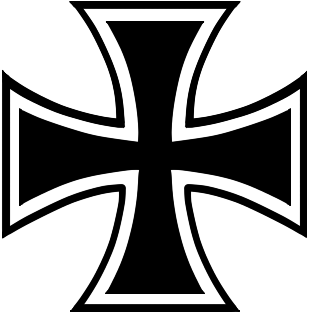 German Cross - Iron Cross Vector (353x350), Png Download