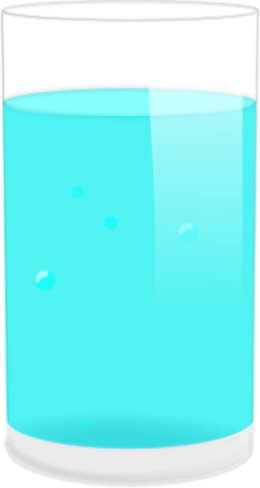Cartoon Glass Of Water Png (260x488), Png Download