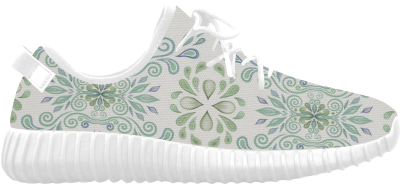 Blue And Green Watercolor Pattern Grus Men's Breathable - Crochet (500x500), Png Download