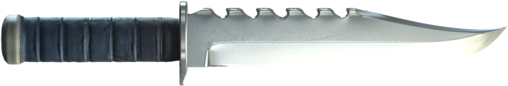 Knife - Combat Knife No Background (760x290), Png Download