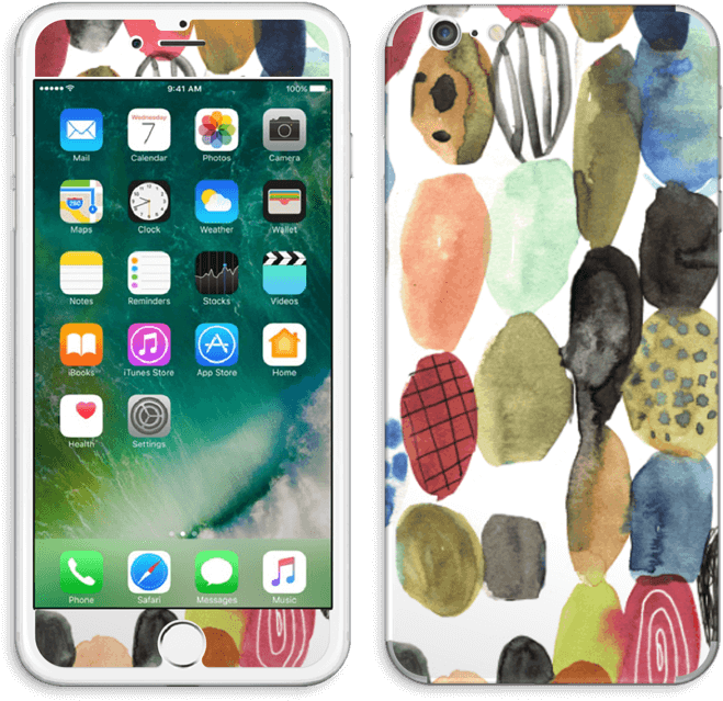 Dots Watercolor - Apple Iphone 7 Plus Tempered Glass Screen Protector (777x800), Png Download