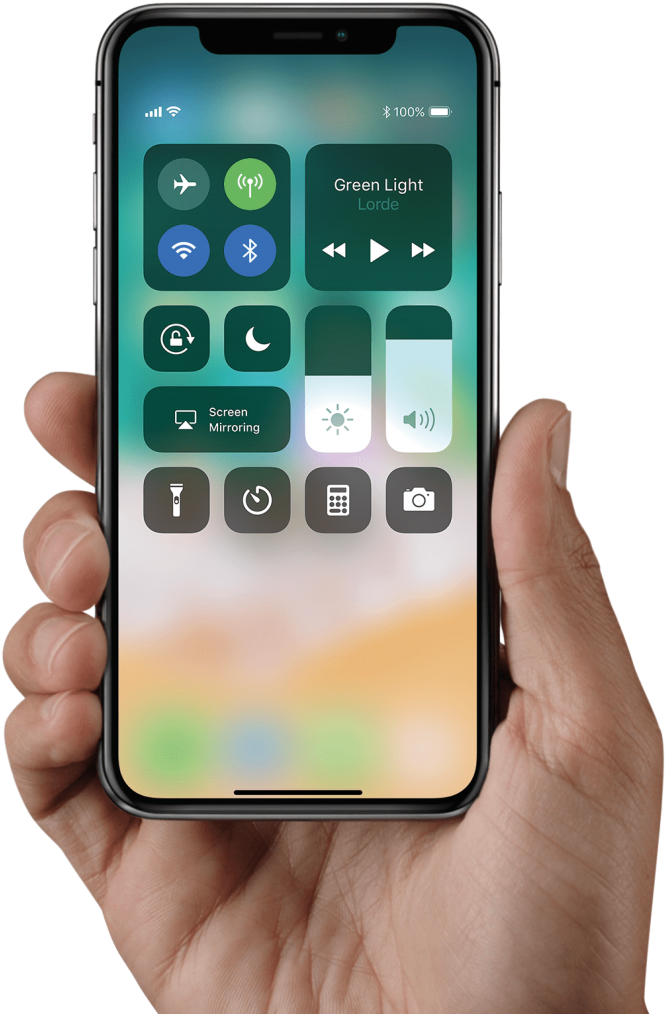 Iphone In Hand Holding Png - Iphone X In Hand (689x1024), Png Download