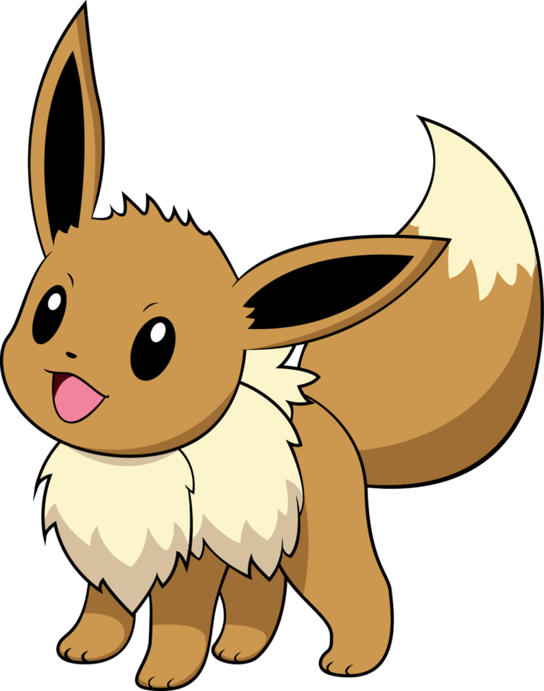 Eevee Silhouette At Getdrawings - Pokemon Eevee Png (793x1008), Png Download