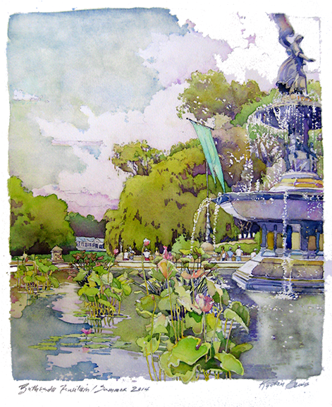 In 2004 Ms - Watercolor Painting (565x592), Png Download