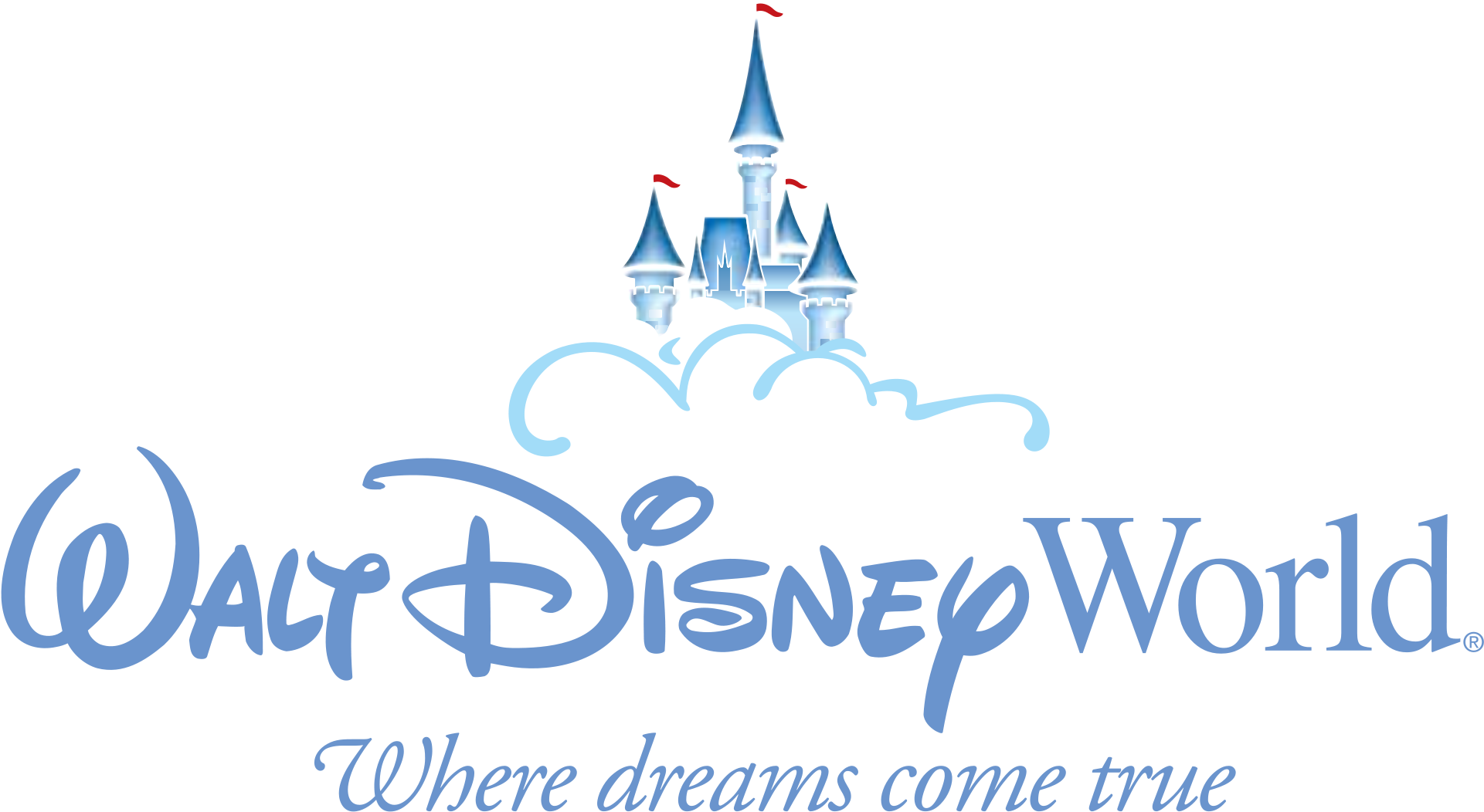 Walt Disney World - Disney Theme Park Logo (2000x1141), Png Download