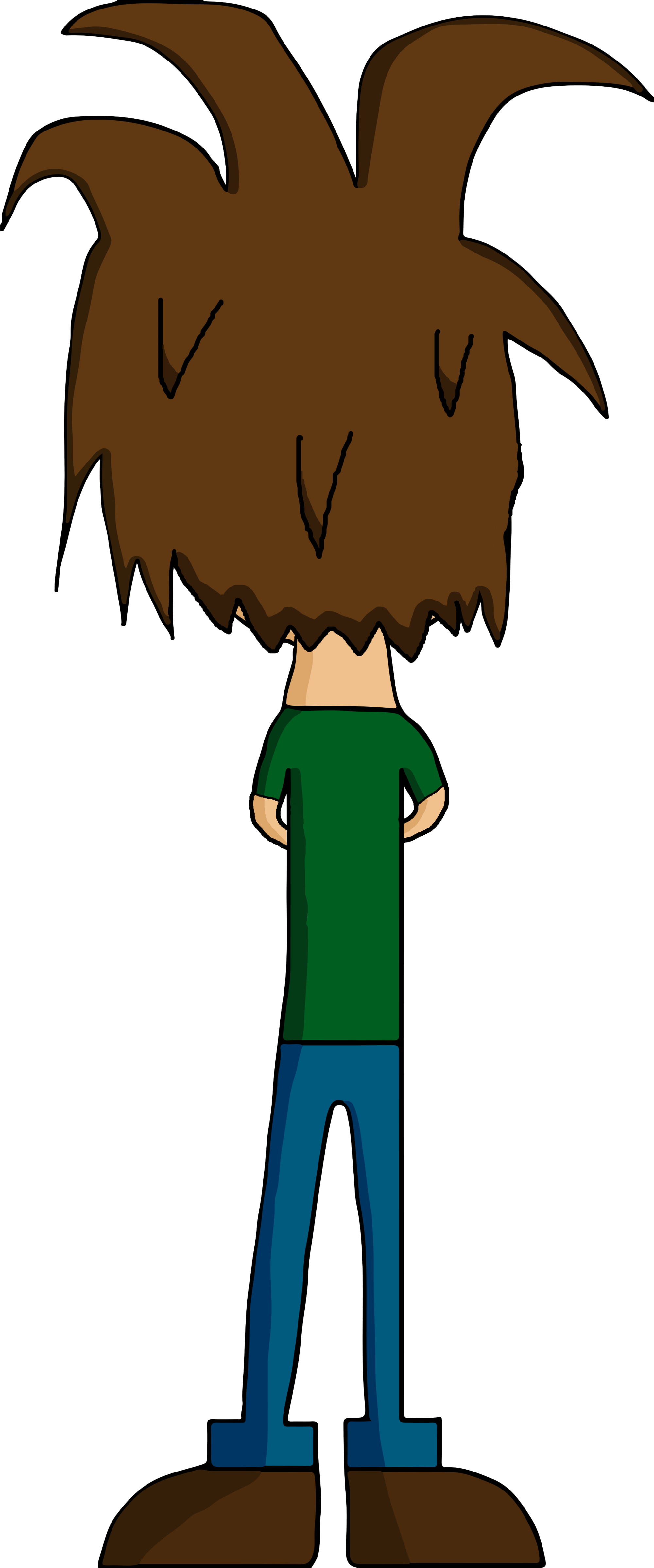 Noah Cross Arm Back View - Portable Network Graphics (2000x4794), Png Download