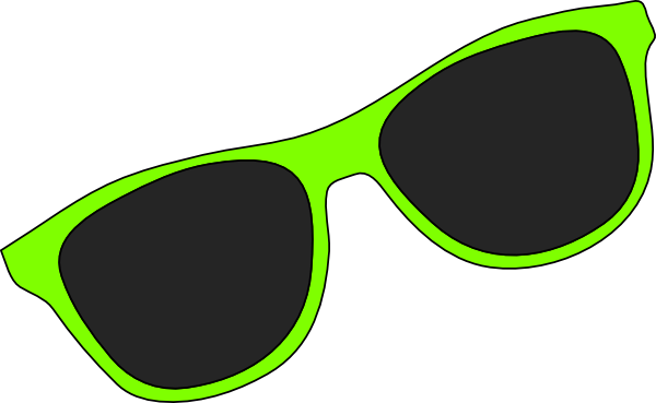 Cartoon Sun With Sunglasses - Clip Art Sunglasses (600x369), Png Download