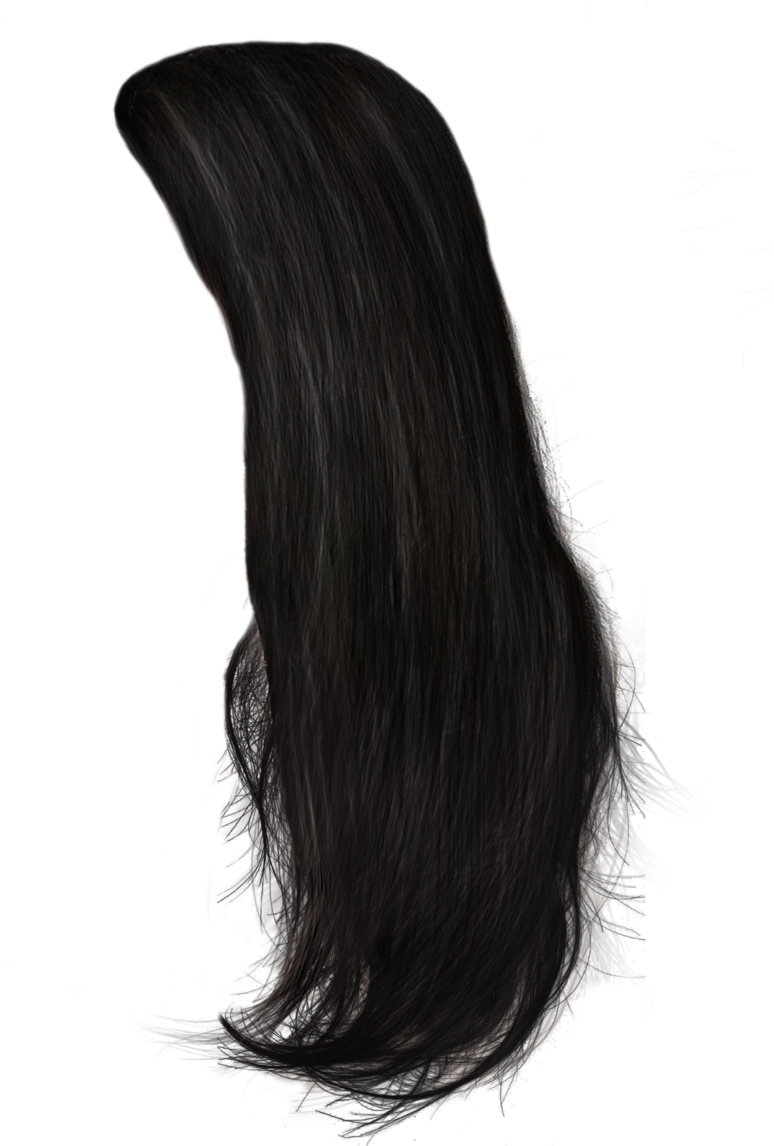 Download Amazing High-quality Latest Png Images Transparent - Long Black Hair Png (819x1024), Png Download