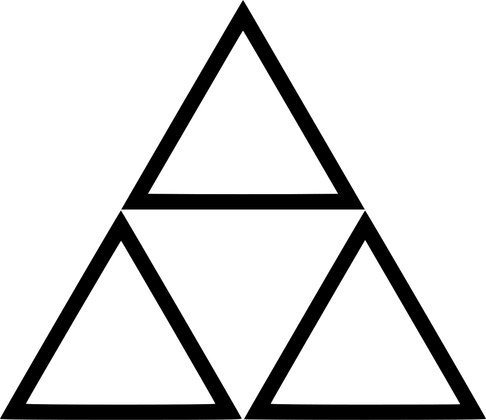 Png File - Link Triangle Zelda (980x848), Png Download
