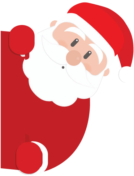 Santa Png Transparent Image - Santa Claus Sticker Png (612x609), Png Download