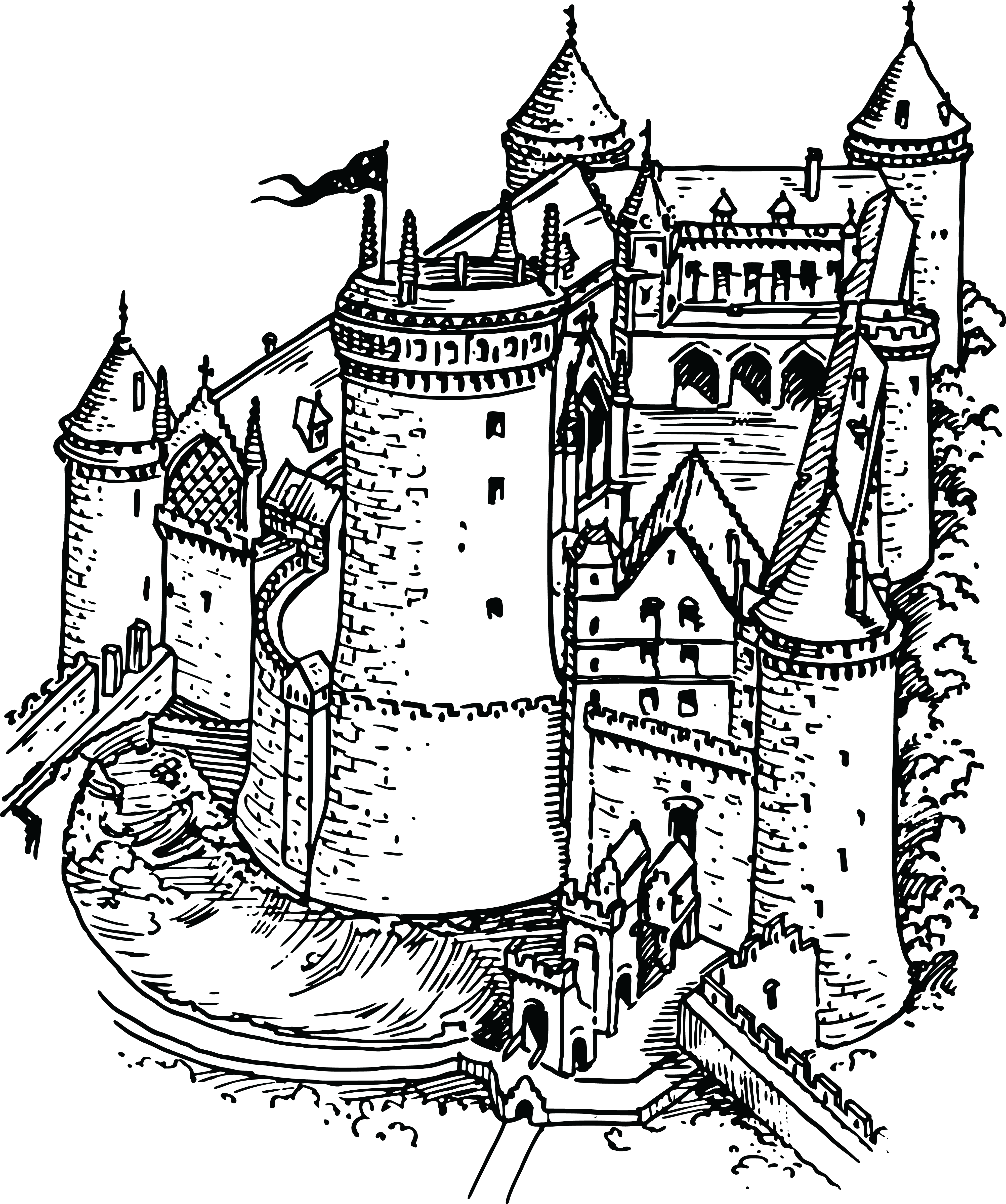 28 Collection Of Castle Drawing Png - Great Tournament 2 Artwork (2006x2400), Png Download