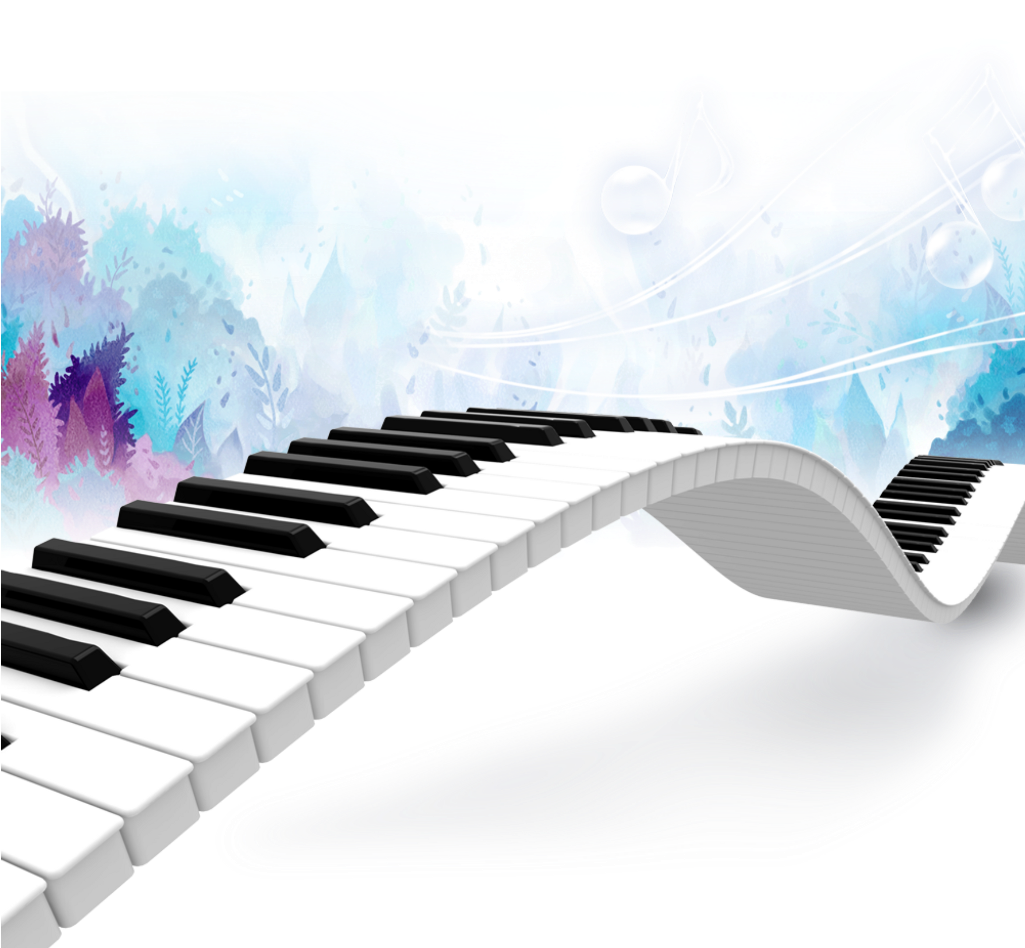 Ftestickers Keyboard Musicalnotes Music Watercolor - Outad Pink Quality Super Mini Guitar Mechanical Metronome (1024x1024), Png Download