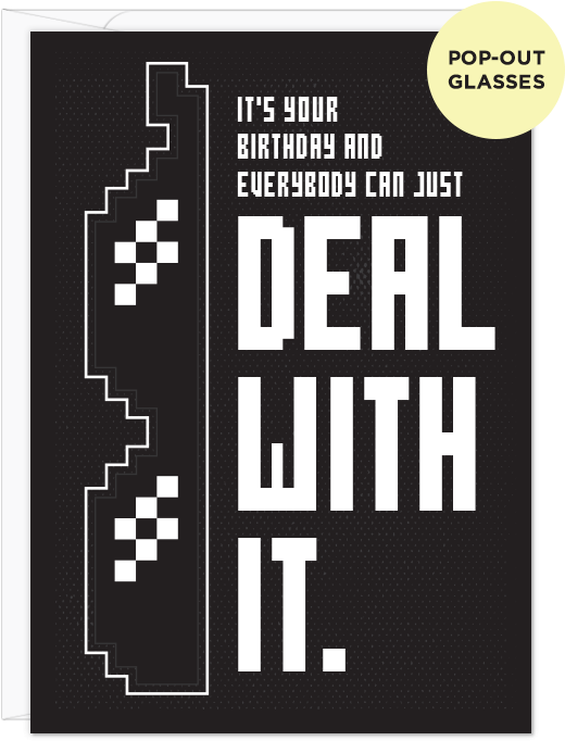 Deal With It Glasses - Poster (549x706), Png Download