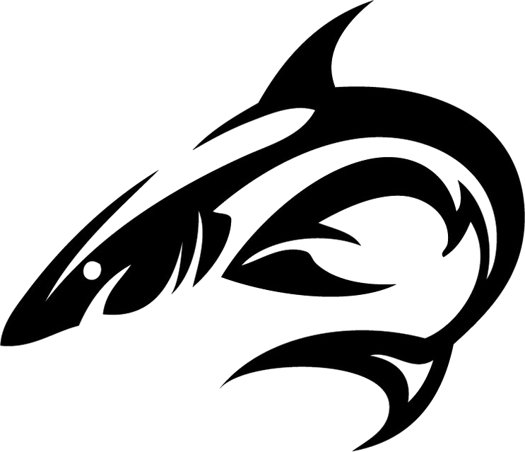 Tattoo Clipart Logo Png - Tribal Shark (743x639), Png Download