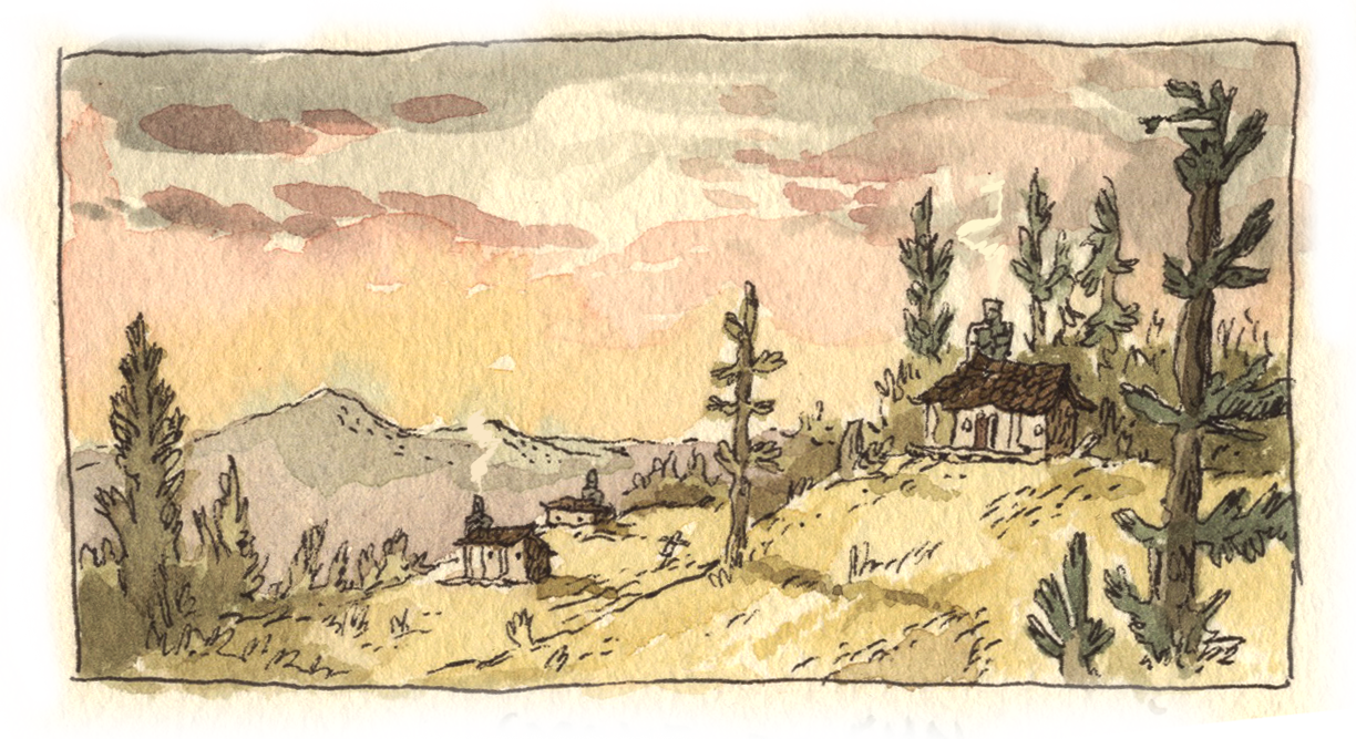 As The Fire Began To Settle To A Deep Red In The Hearth, - Drawing (1224x667), Png Download