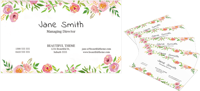 Beautiful Floral Watercolor Free Graphics - Greeting Card (692x325), Png Download