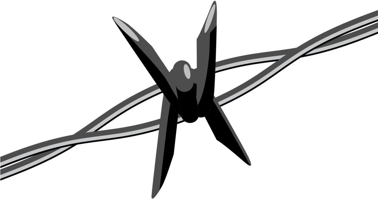 Barbed Wire Iii - Barbed Wire Clip Art (1200x900), Png Download