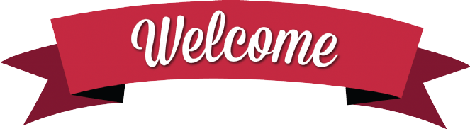 Classic Red Welcome Banner - Welcome Png (663x182), Png Download