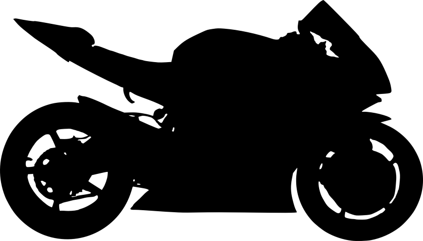 Free Png Motorcycle Silhouette Png Images Transparent - Motorcycle Silhouette (851x485), Png Download