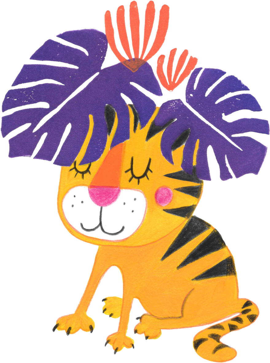 Tiny Tiger - Jpeg (1000x1306), Png Download