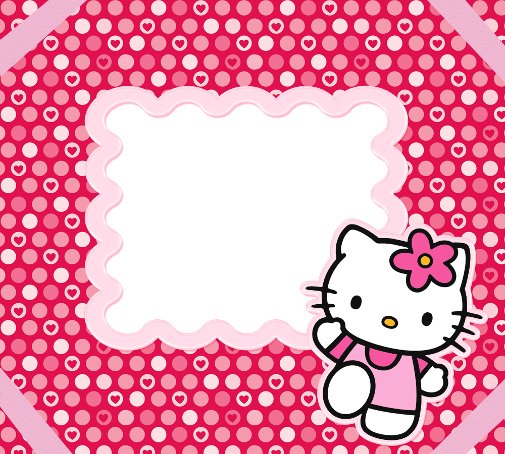 Borders, Images And Backgrounds - Frame Png Hello Kitty (1000x900), Png Download