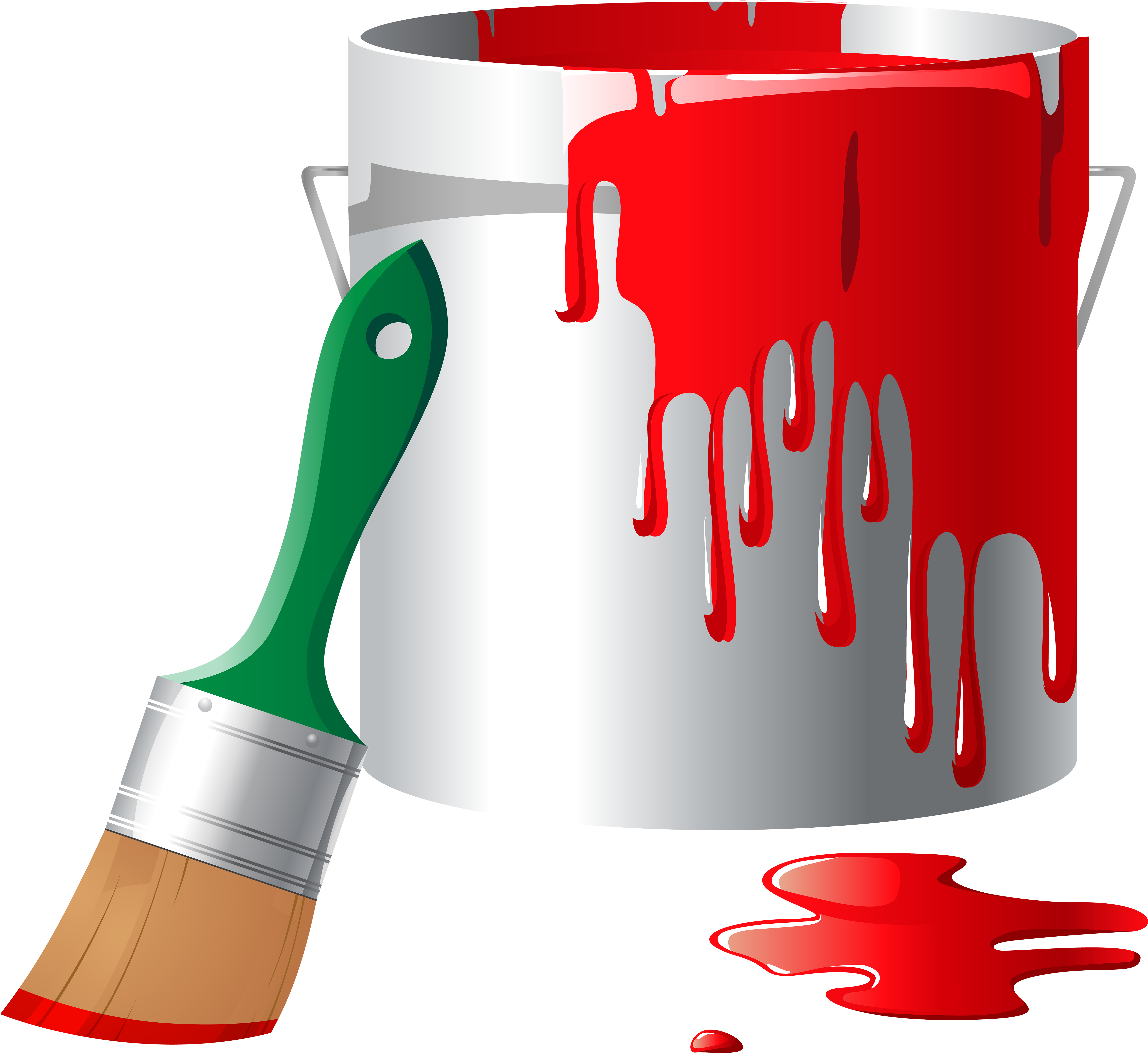 Paint Bucket Png Clip Art - Paint Clip Art Png (6000x5500), Png Download