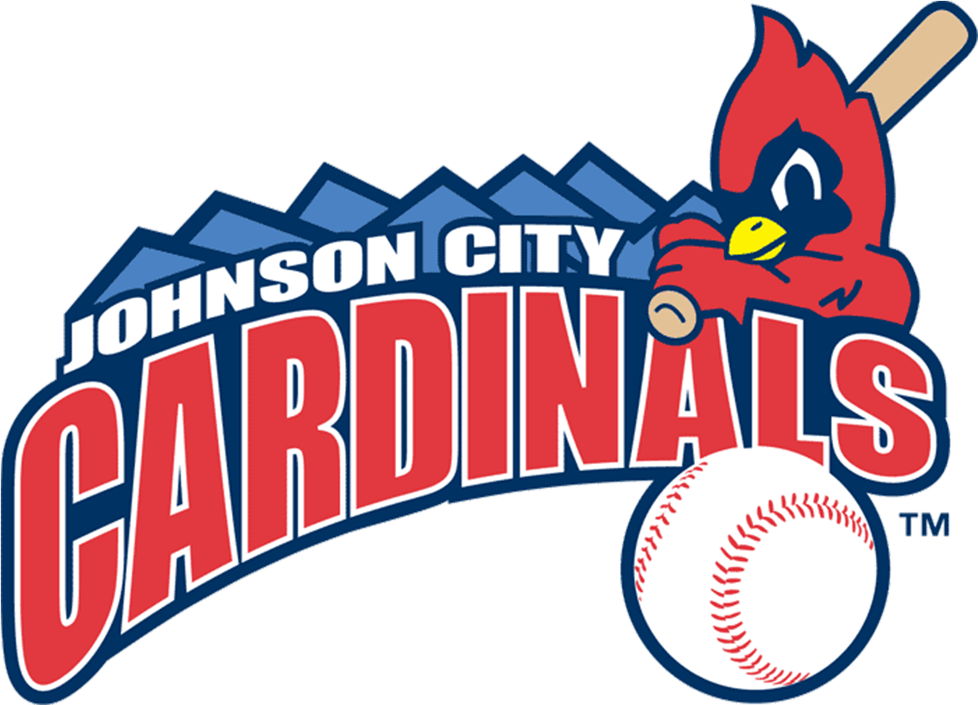 While The Logo Of The Johnson City Cardinals Is Aligned - Johnson City Cardinals Logo (500x281), Png Download