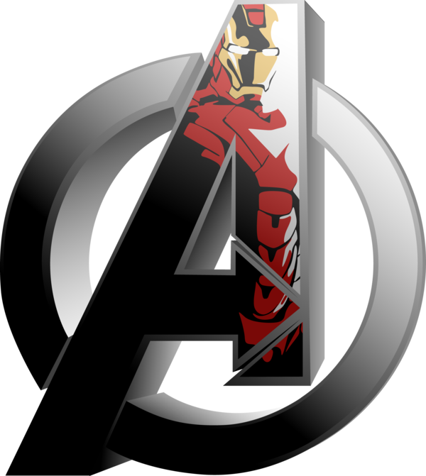 32 Images About Iron Man On We Heart It - Avengers Logo Iron Man (600x671), Png Download