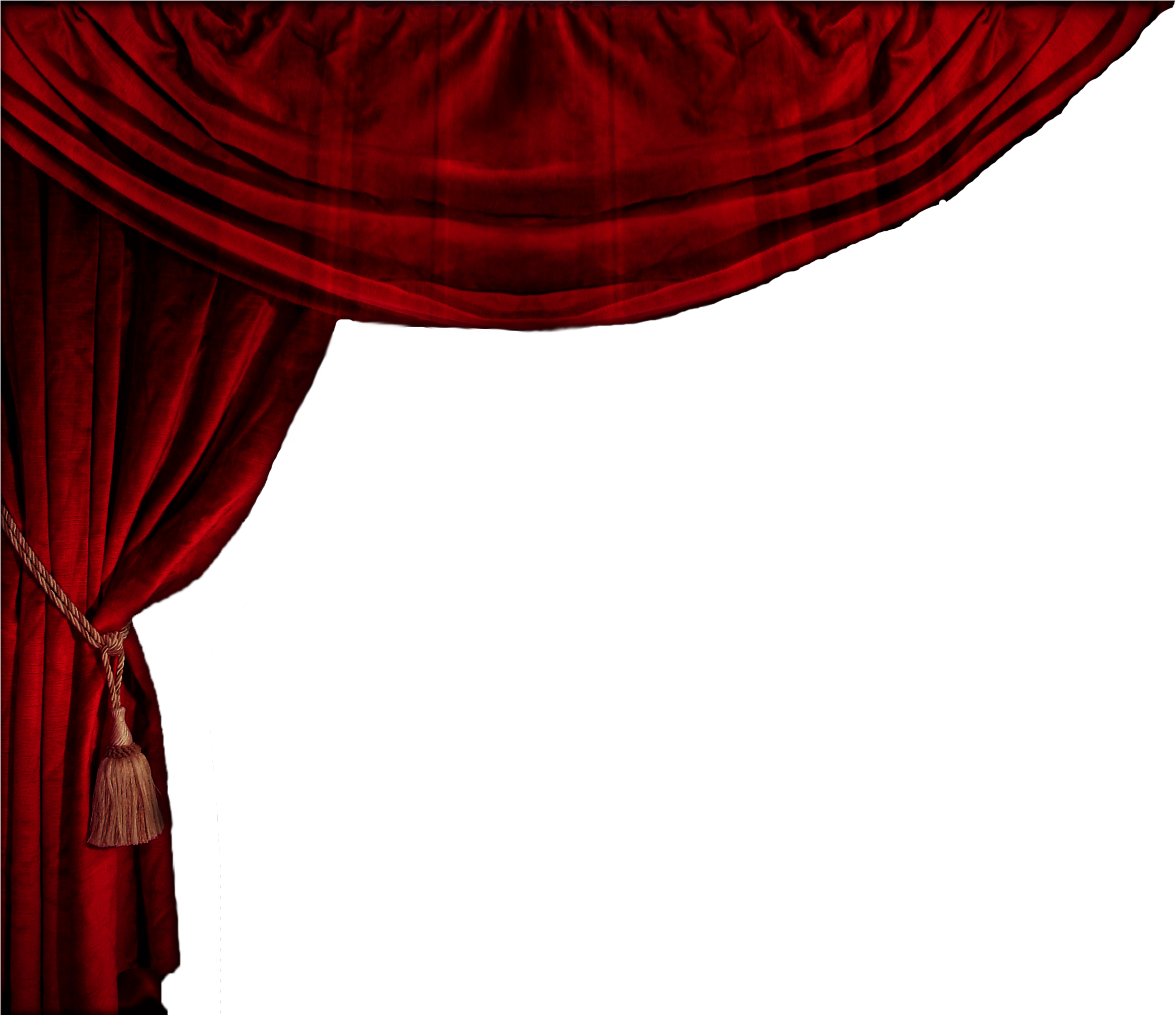 Stage Curtain Png Clip Freeuse Stock - Red Stage Curtains Png (2308x1944), Png Download