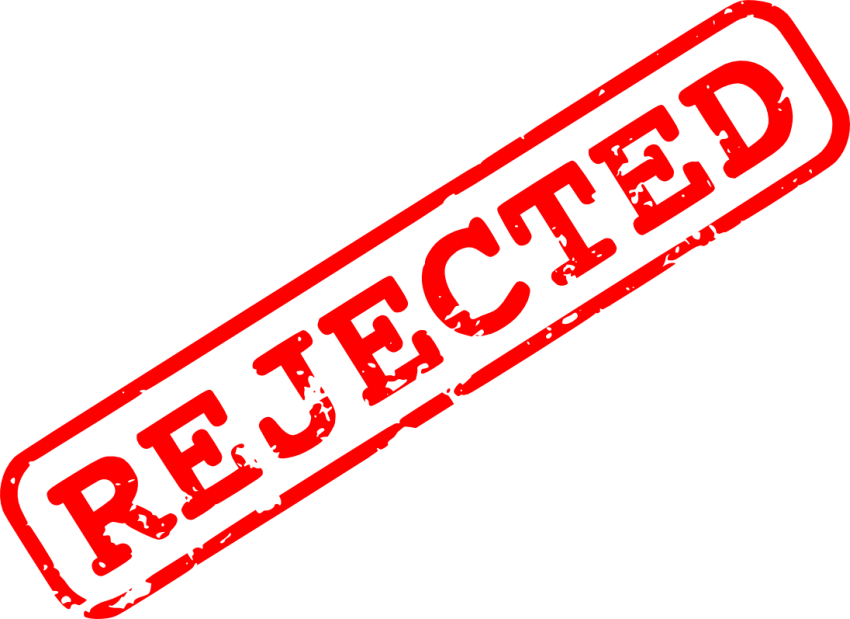 Red Rejected Png Free Images Toppng Transparent - Rejected Stamp Png (850x619), Png Download