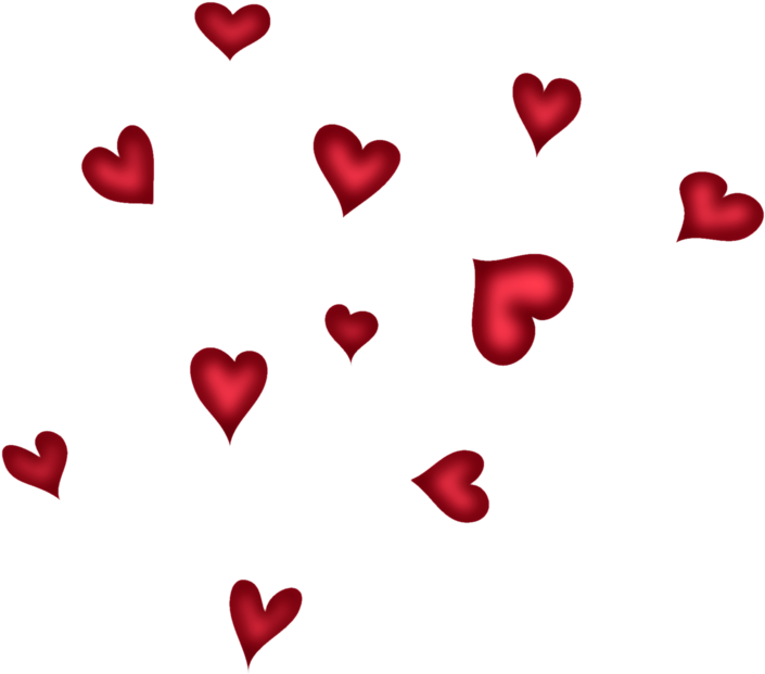 Red Hearts Png Picture - Red Hearts Transparent Background (804x671), Png Download