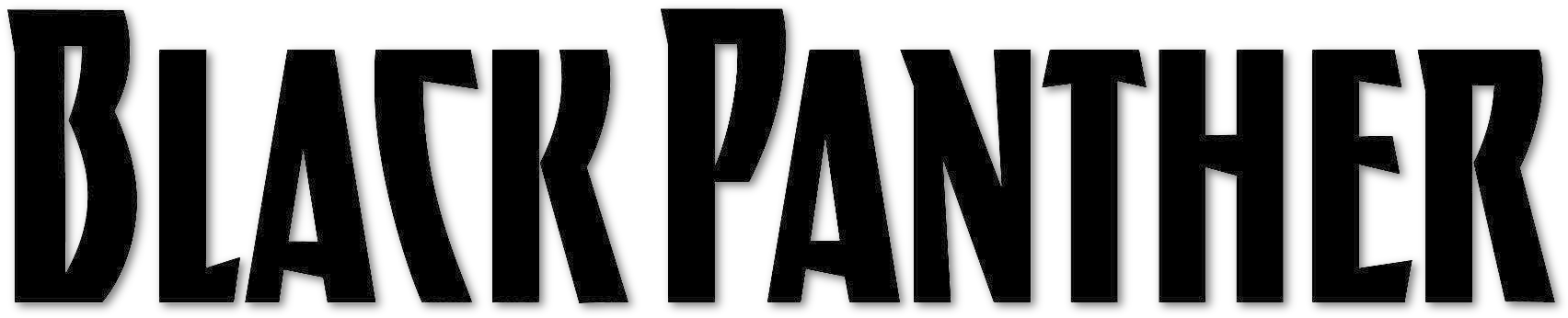 Black Panther Logo - Marvel Black Panther Logo Png (1724x380), Png Download
