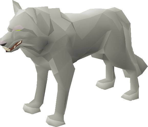 Big Wolf - Oldschool Wolf (578x495), Png Download