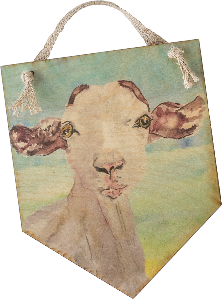 Watercolor Goat - Tote Bag (900x1211), Png Download