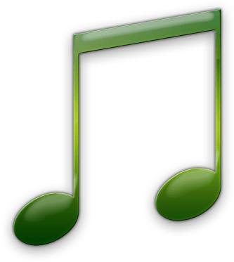 Green Music Note Png - Green Musical Notes Png (420x420), Png Download