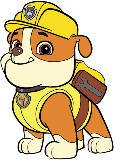 They Are Meant Strictly For Non-profit Use - Paw Patrol Rubble Clipart (400x556), Png Download