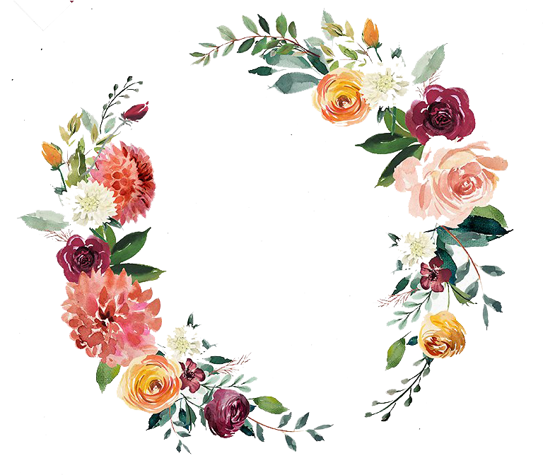 Free Watercolor Wreath Wedding Invitation - Transparent Watercolor Wreath Png (793x674), Png Download