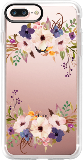 Casetify Protective Iphone 7 Plus Case And Iphone 7 - Floral Prints By Jonny And Britt Designs - Floral 'home (282x560), Png Download