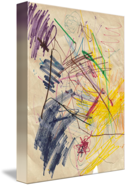 Banner Transparent Library Very Lines Yellow Purple - Watercolor Painting (442x650), Png Download