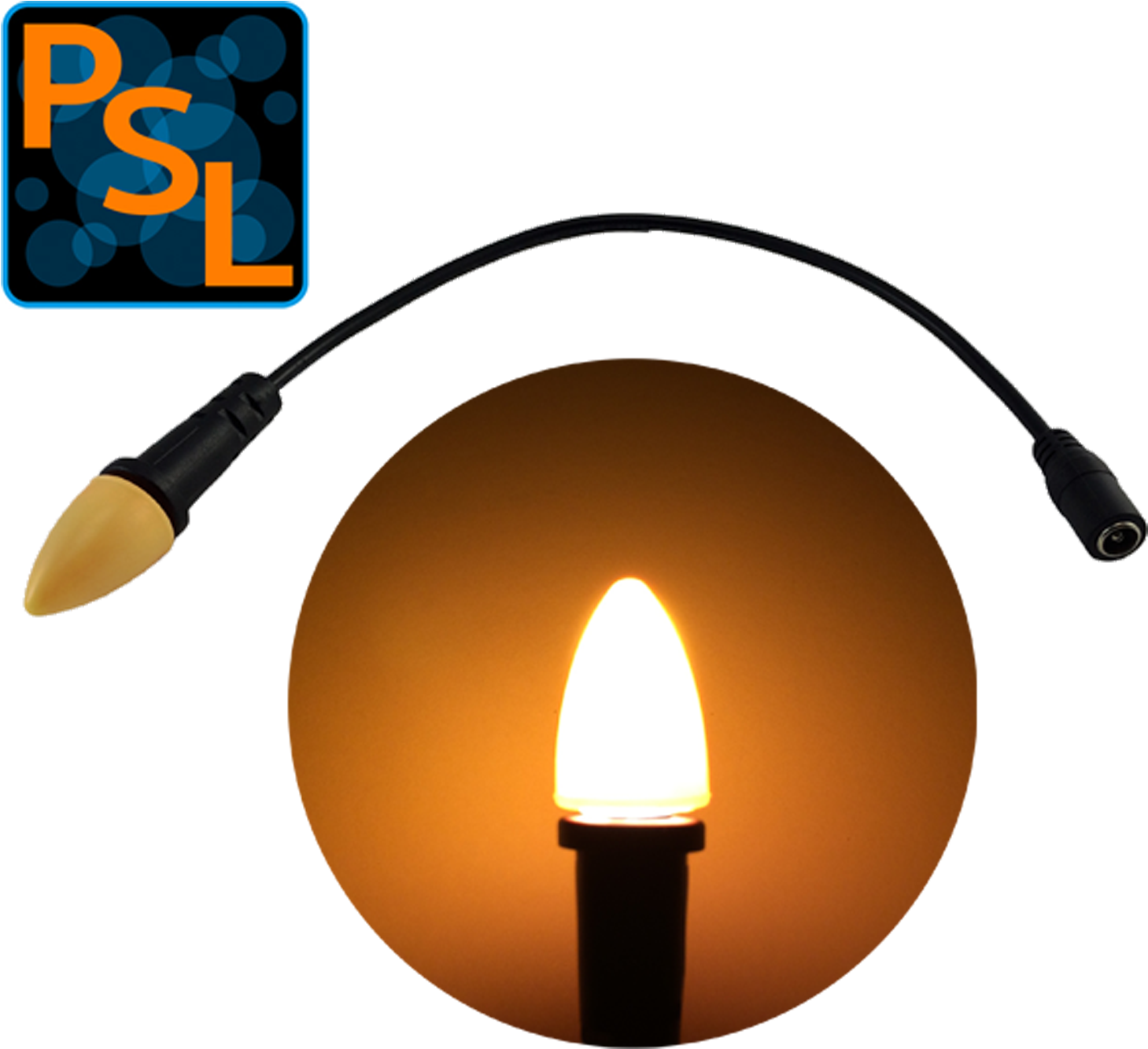 Eel Enhanced Effects Light 12 Volts Dc Led Giant Candle - Candle (1500x1500), Png Download