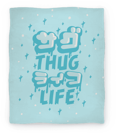Thug Life Blanket - Thug Life (japanese Katakana) Tote Bag: Funny Tote (484x484), Png Download